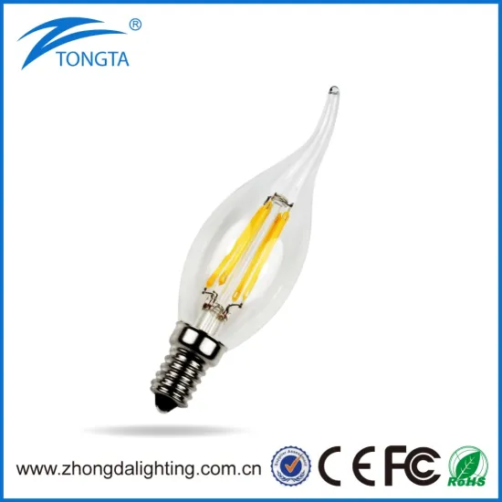 Mini Christmas Decorative Light 2300K-6000K 2w 4w G35 E14 Glass Cover Led Filament Candle Bulb Led Light Bulb