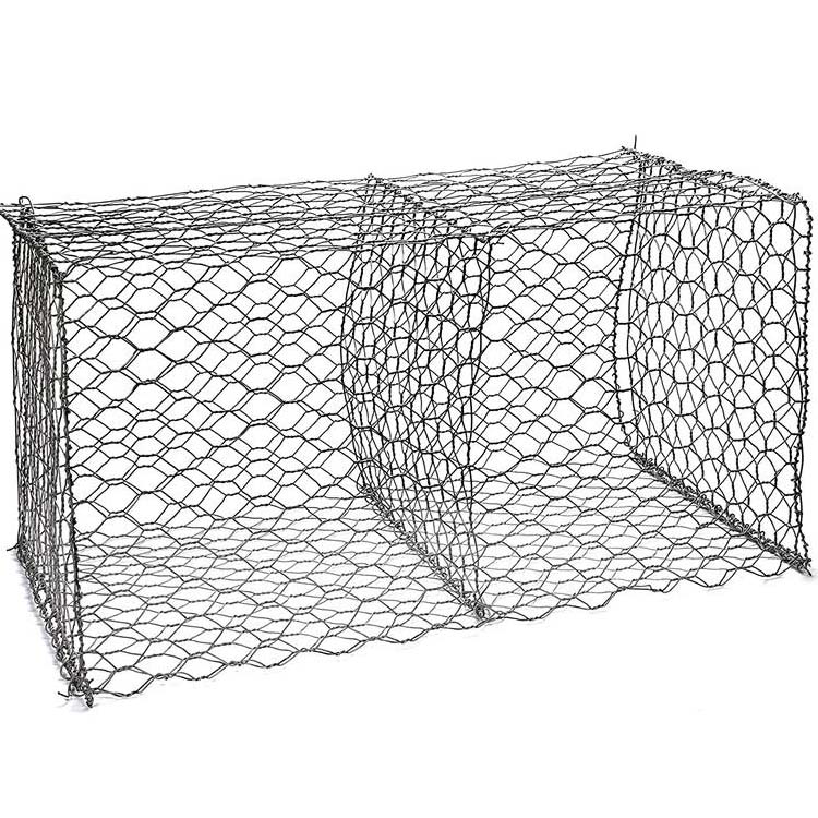 Cesta de caixas de gabion galvanizada revestida de PVC para venda