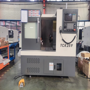 High Precision TCK25Y Slant Bed CNC Lathe for Shaft and Disk Metal Parts
