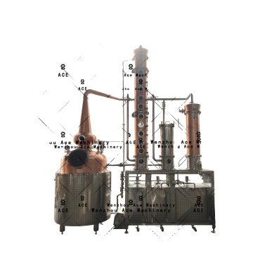 Micro 500L Copper Red Copper Industrial Distillé Colonne de distillation fractionnée pour la distillerie pour distillerie