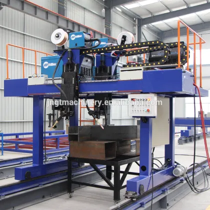 Variable section beam welding machine