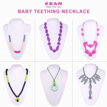 OEM Silicone Baby Teething Necklace