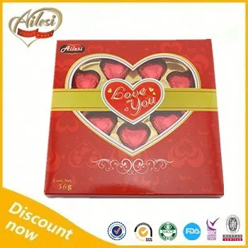 56g imported chocolate suppliers/heart shape chocolate/wholesale chocolate for gift