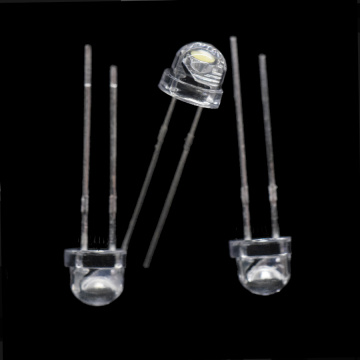 5mm Straw-hat white LED 120 degree 6-7lm 5000-5500K