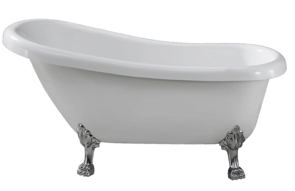 Freestanding Soaking Plastic Claw Foot Bath Tub