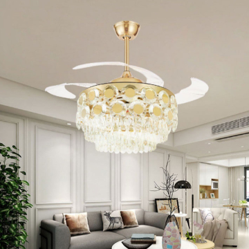 Modern Luxury Ceiling Fan Lighting for Living Room and Bedroom