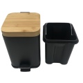 Bamboo Lip Square Pedal Bin