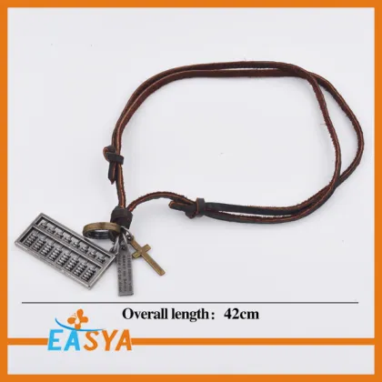 Silver Jewelry Necklace Abacus Pendant Necklace