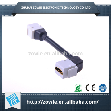 90 degree HDMI Keystone cable