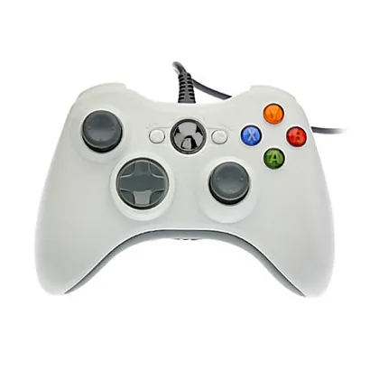 Microsoft Xbox 360 Wired Controller Black and White