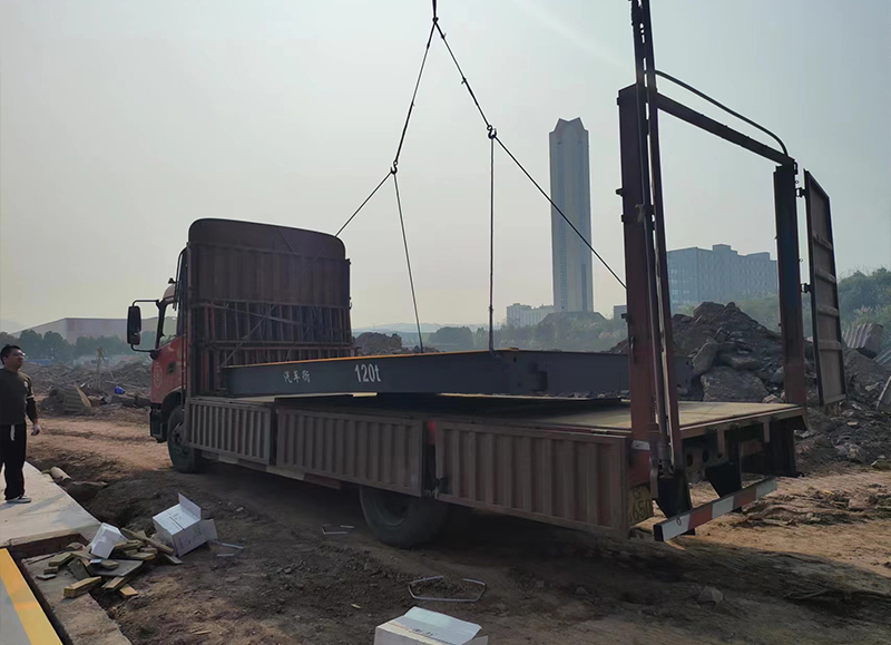 Construction Site Truck Scale 3×18meters 120ton