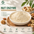 Enzima de nueces para procesamiento de nueces, extracción de proteínas vegetales y aplicaciones de bebidas