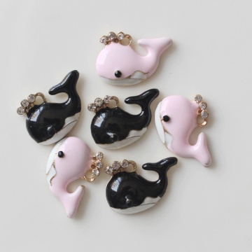 24*16MM Colorful Dolphin Pendants Cute Valentines Day Gifts Sealife Ocean Beach Fish Charms Pendants Jewelry Making Supplier