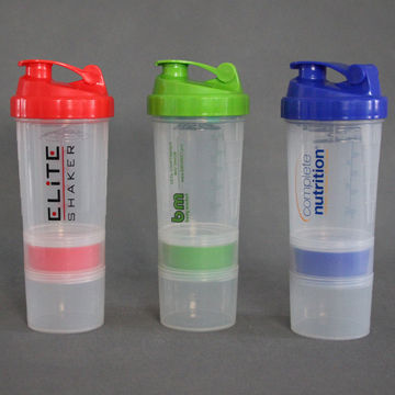 Shaker bottle with fashionable design, customized Pantone color and logo can be welcome