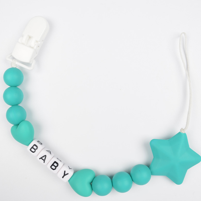 Silicone Baby Pacifier Holder Clip