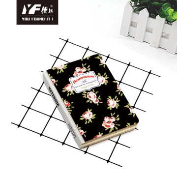 Custom flower ocean style hardcover notebook with cloth spine paper diary