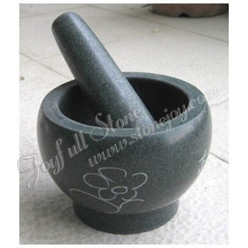 Green Granite Mortar and Pestle