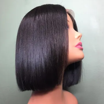 Wholesale Cheap Virgin Hair Full Lace Bob Wig,Real Natural 100% Human Hair Wigs,Brazilian Hair Full Lace Wigs For Black Women