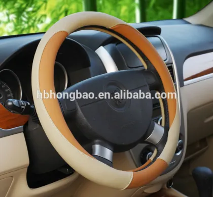 Car Accessories lambskin car steering wheel cover