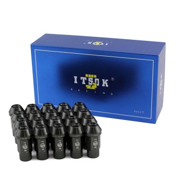 ITSOK 7075 Aluminum Forged Wheel Nut M12x1.5/1.25 Cone Seat 50mm Racing Wheel Nuts