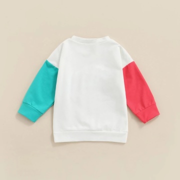 Kanak-kanak Cute Sweatshirt Top Rainbow Embroidered Sweatshirt