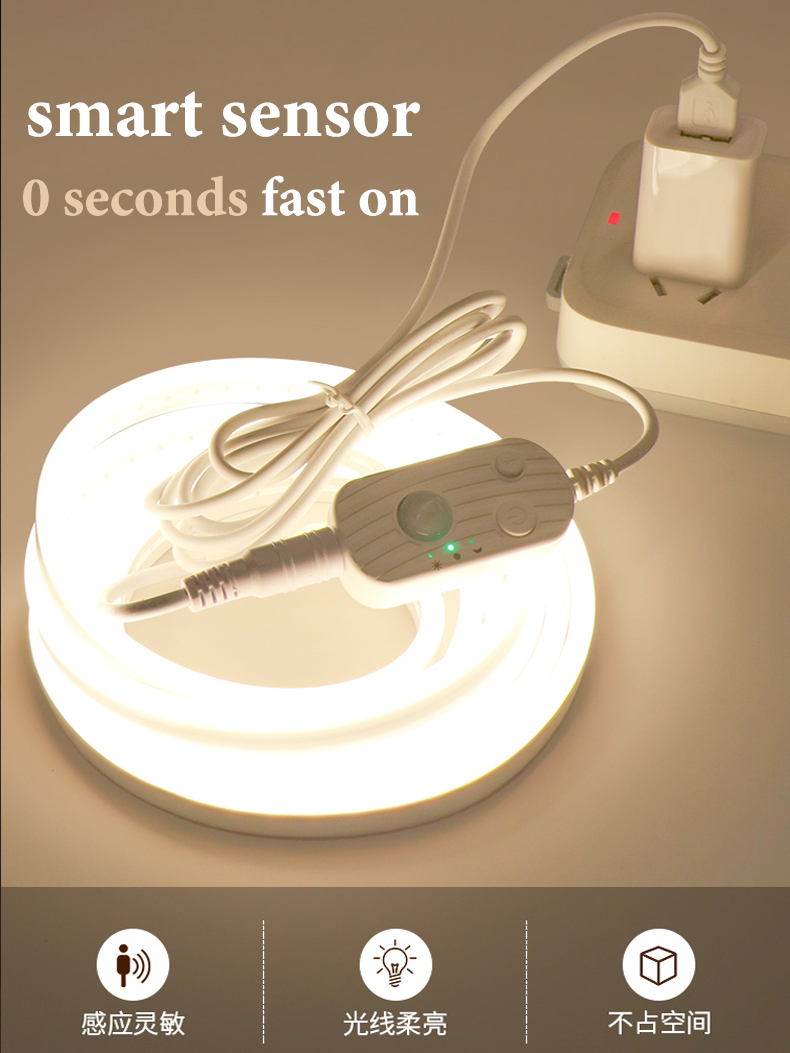 5v Usb Pir Motion Sensor Led Strip - White/warm White For Kitchen ...