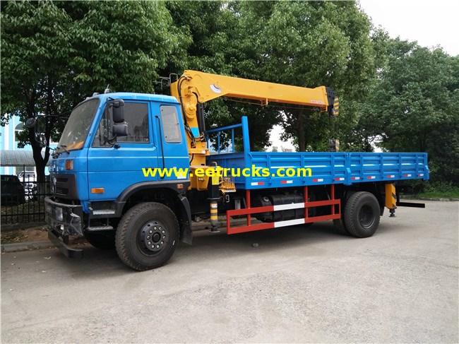 Dongfeng 8 Ton Truck Mounted Hydraulic Cranes