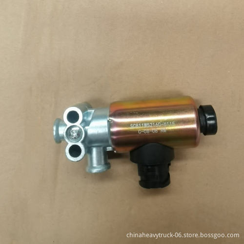 SHACMAN TYRUCK Exhaust Brake Solenoid Valve 811W52160-6115 for SINOTRUK HOWO T5G C7H T7H