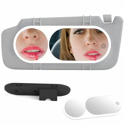 Customize Logo Lumineux Maquillage Miroir: LED Makeup Mirror for Car