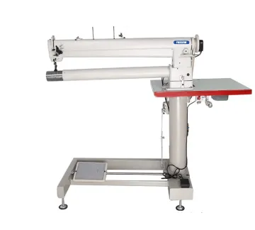 Long Arm Double Needle Cylinder Bed Filter Bags Sewing Machine