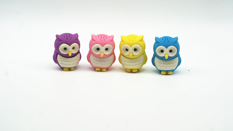 Owl Shape Eraser