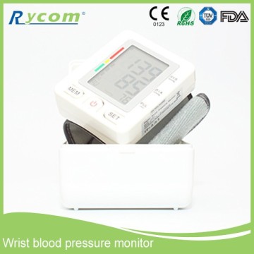 Portable Home Digital Wrist Blood Pressure Monitor Mercury-Free Sphygmomanometer