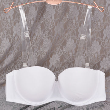 Strapless Nylon Bras with Adjustable Straps, Customized Logos and Colors are Welcome