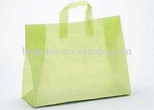 PE carrier shopping bags flexiloop handle