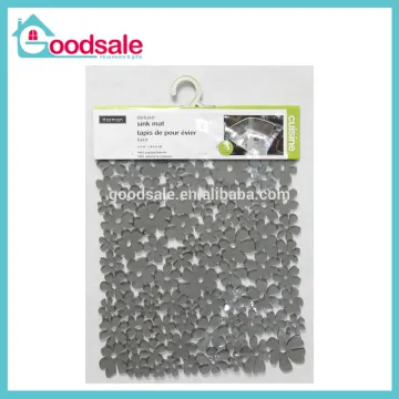 Classic Flower Pattern PVC kitchen Clear Silicone Mat