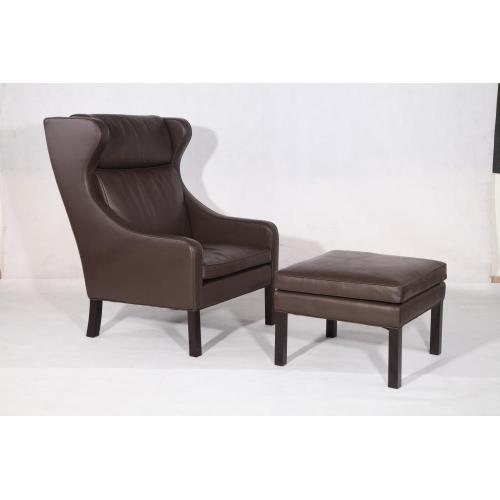 Borge Mogensen 2204 lounge chair and ottoman replica