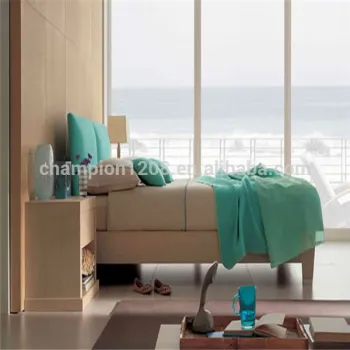 2014 fresh and comfortable custmoized bed with mint color bedding set