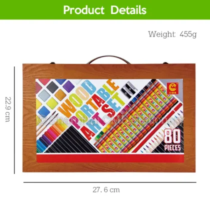 Wood painting art set for kid Gallery Studio