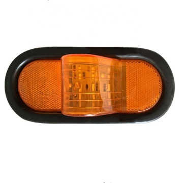 High-Quality Oval Boat Shape LED Side Marker Signal Light with Factory Supply and Grommets