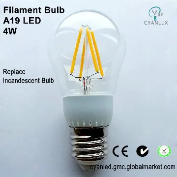 filament bulbs a19 bulb replace incandescent bulbs led e27 bulb