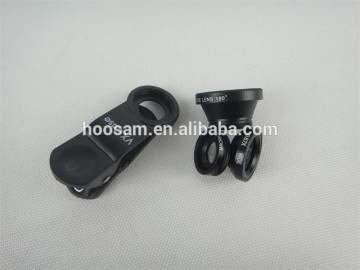 Universal 3 in 1 Clip-on Fish Eye Macro Wide Angle phone lense for smart phone