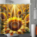 3D waterproof curtain with rings