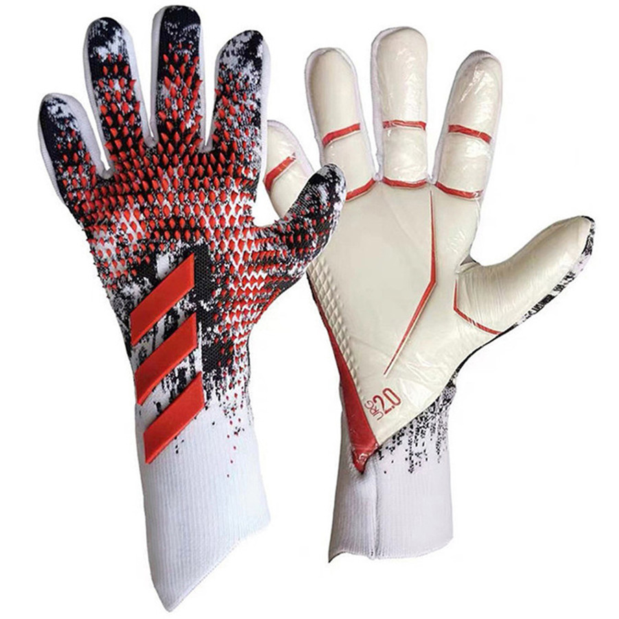 Adult Goalie Goalkeeper Gloves with Strong Grip with Finger Spines Soccer Gloves to Give Splendid Protection to Prevent Injuries