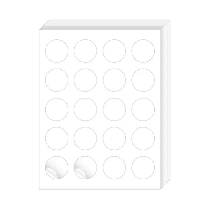 1.5" Round sticker paper laser sticker paper