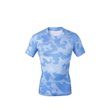 short sleeve mens compression top shirt custom tank top