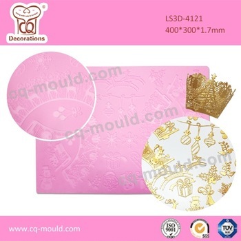 Fondant tool lace mat for cakes