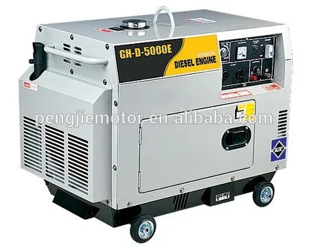 EPA approved silent diesel power generator with canopy 5.0kw