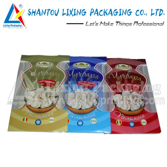 LIXING PACKAGING plastic frozen food zip lock packaging bag