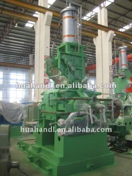 intermeshing roller type rubber mixer