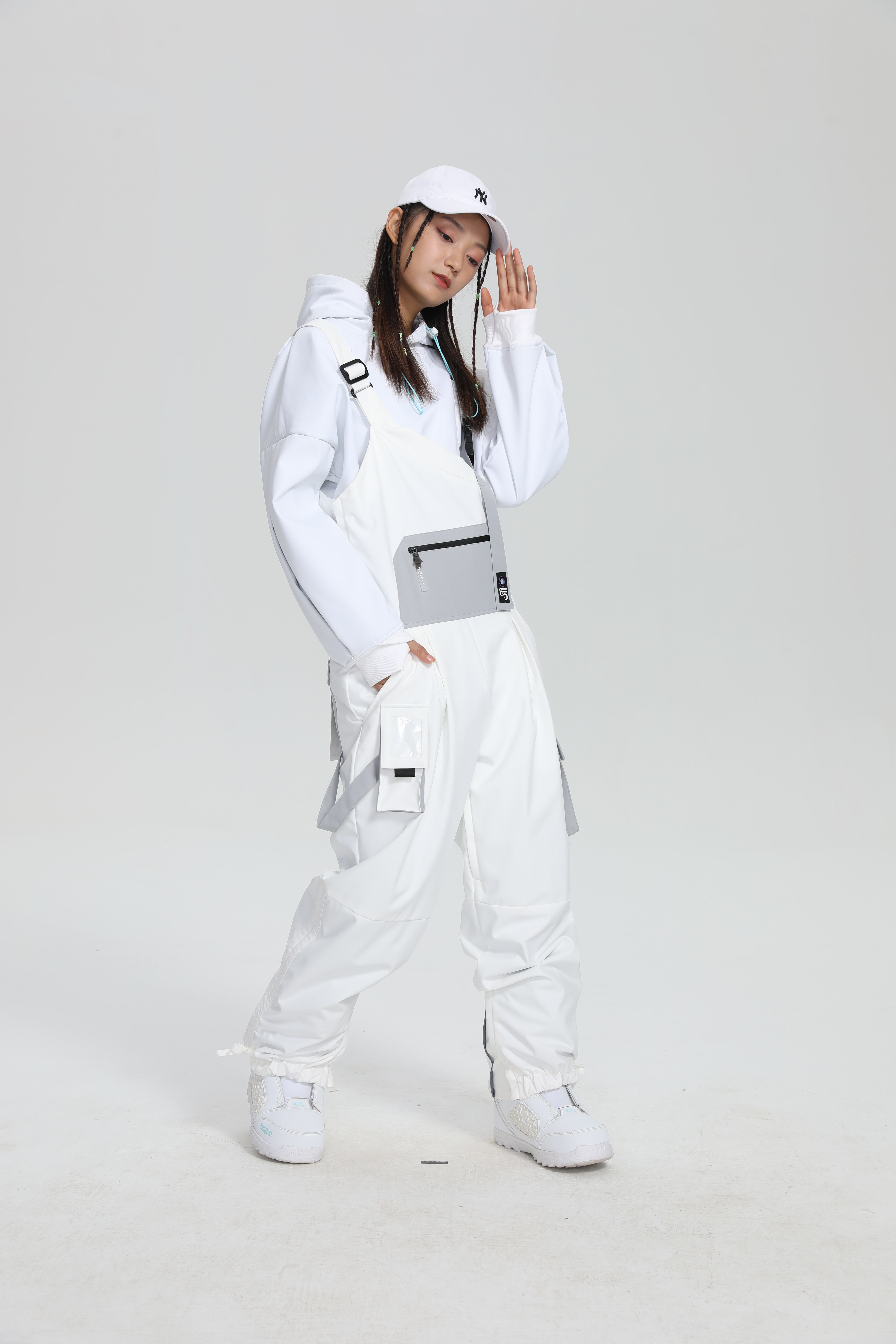 Winter Snowboard Bibs Female Korean Version